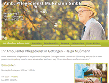 Tablet Screenshot of pflegedienst-mussmann.de